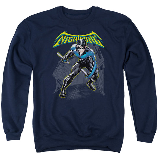 Batman Nightwing - Adult Crewneck Sweatshirt - Navy
