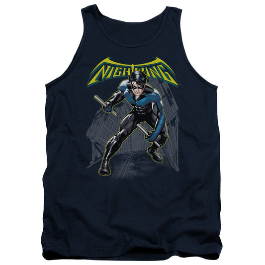 Batman - Nightwing - Adult Tank - Navy