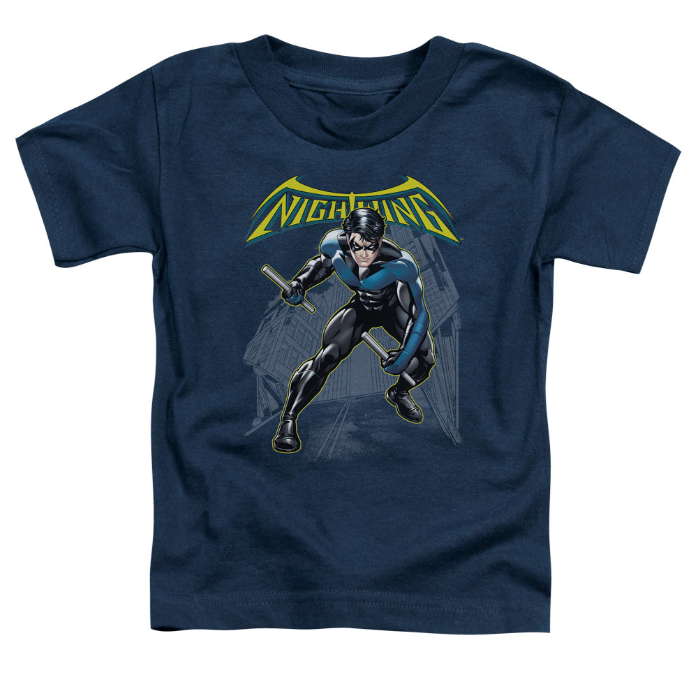 Batman - Nightwing - Short Sleeve Toddler Tee - Navy T-shirt