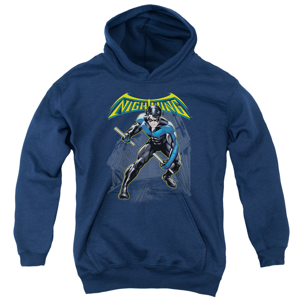 Batman - Nightwing - Youth Pull-over Hoodie - Navy