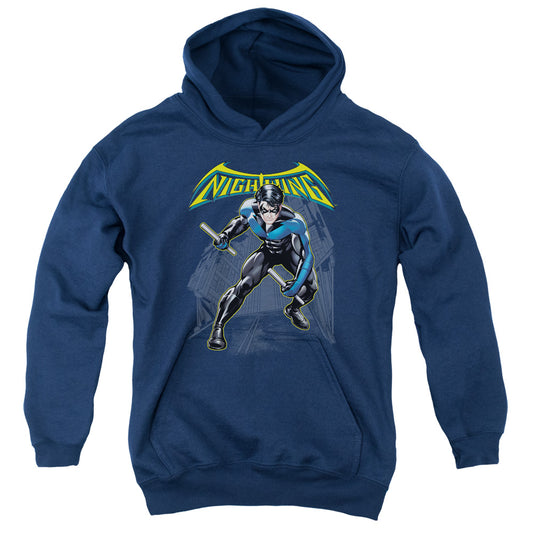 Batman - Nightwing - Youth Pull-over Hoodie - Navy