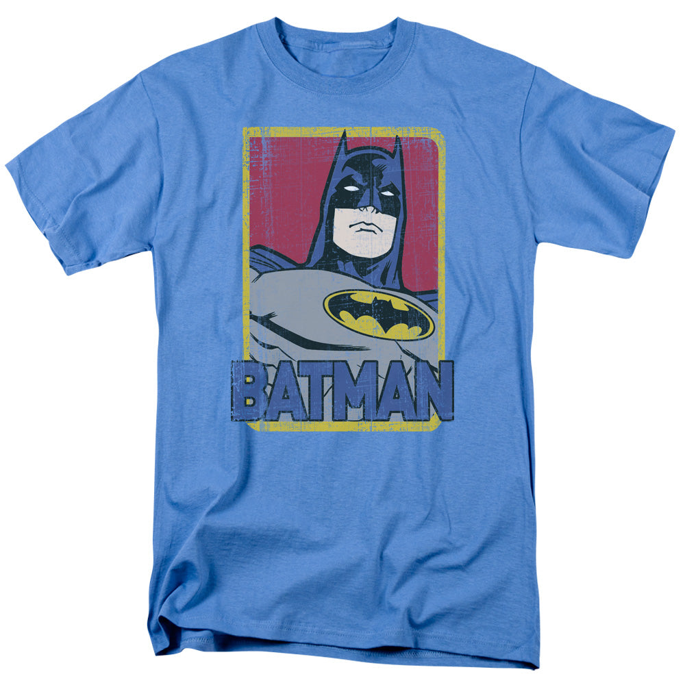 Batman - Primary - Short Sleeve Adult 18/1 - Carolina Blue T-shirt