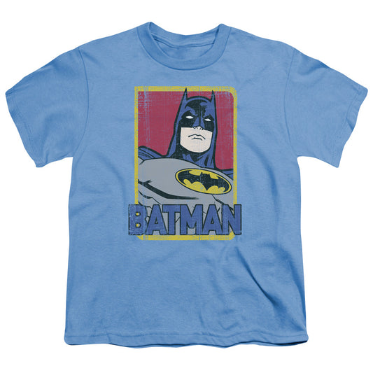 Batman - Primary - Short Sleeve Youth 18/1 - Carolina Blue T-shirt