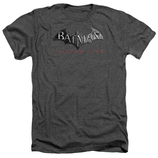 Arkham City - Logo - Adult Heather - Charcoal