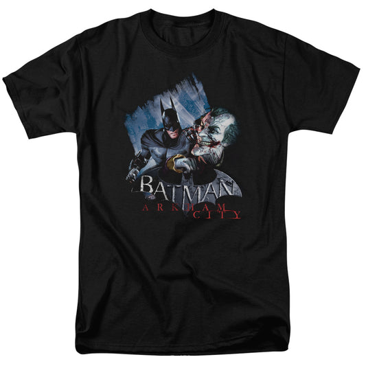 Arkham City - Jokes On You! - Short Sleeve Adult 18/1 - Black T-shirt