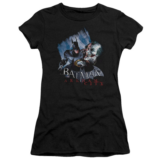 Arkham City - Jokes On You! - Short Sleeve Junior Sheer - Black T-shirt