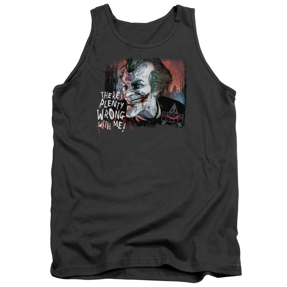 Arkham City - Plenty Wrong - Adult Tank - Charcoal