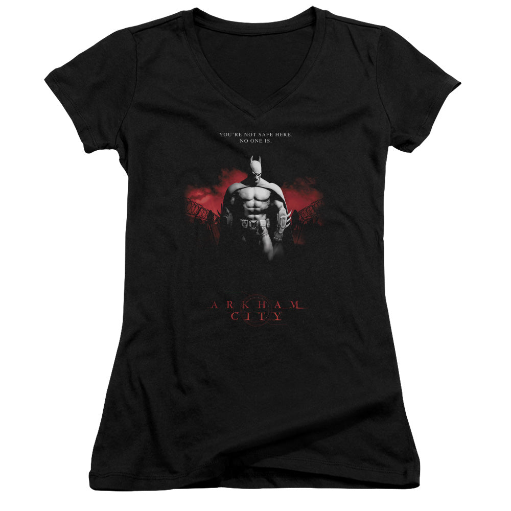 Arkham City - Standing Strong - Junior V-neck - Black