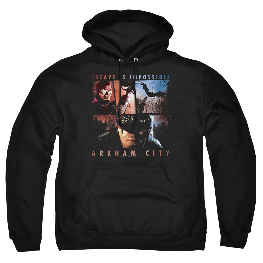 Arkham City - Escape Is Impossible - Adult Pull-over Hoodie - Black