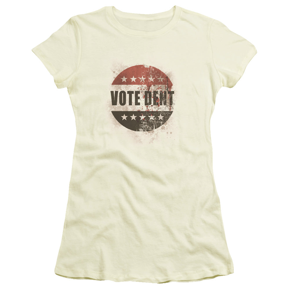 Arkham City - Vote Dent - Short Sleeve Junior Sheer - Cream T-shirt