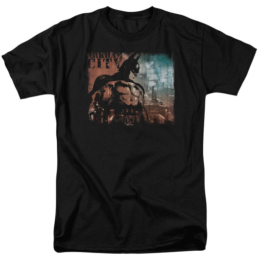 Arkham City - City Knockout - Short Sleeve Adult 18/1 - Black T-shirt