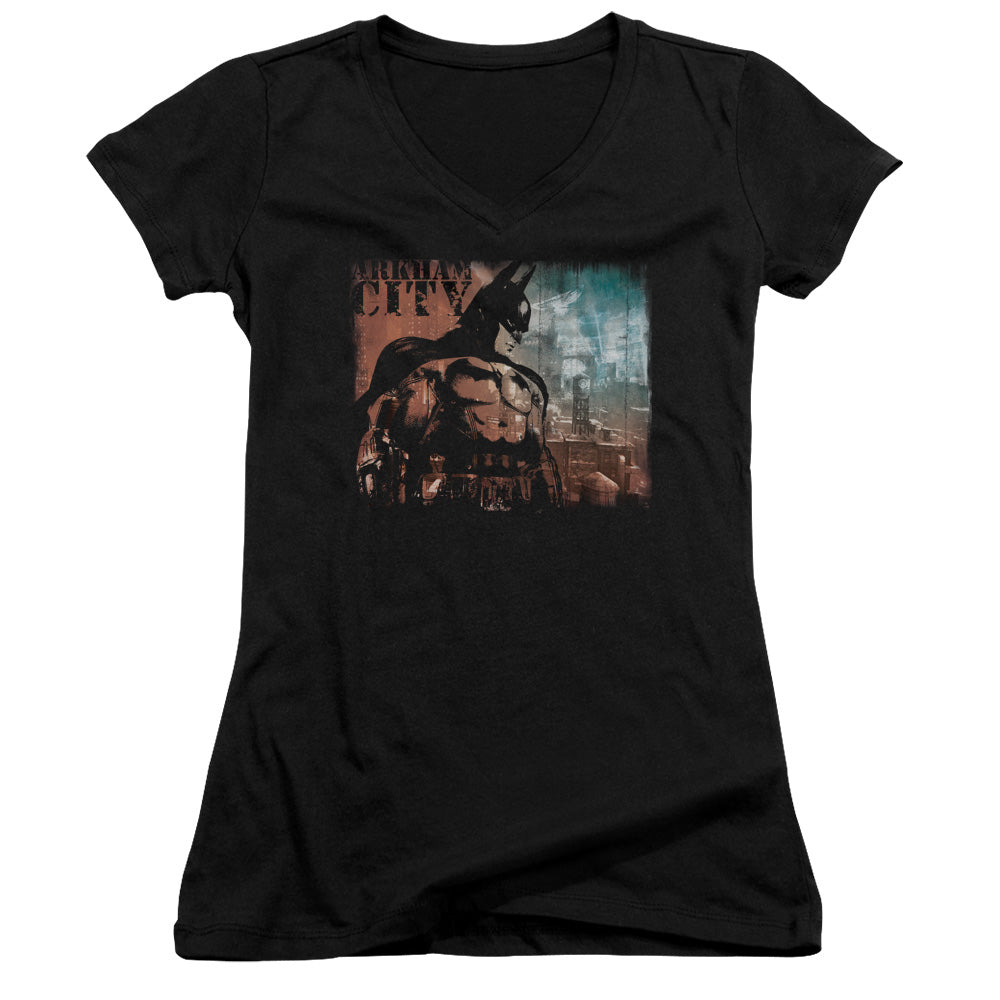Arkham City - City Knockout - Junior V-neck - Black