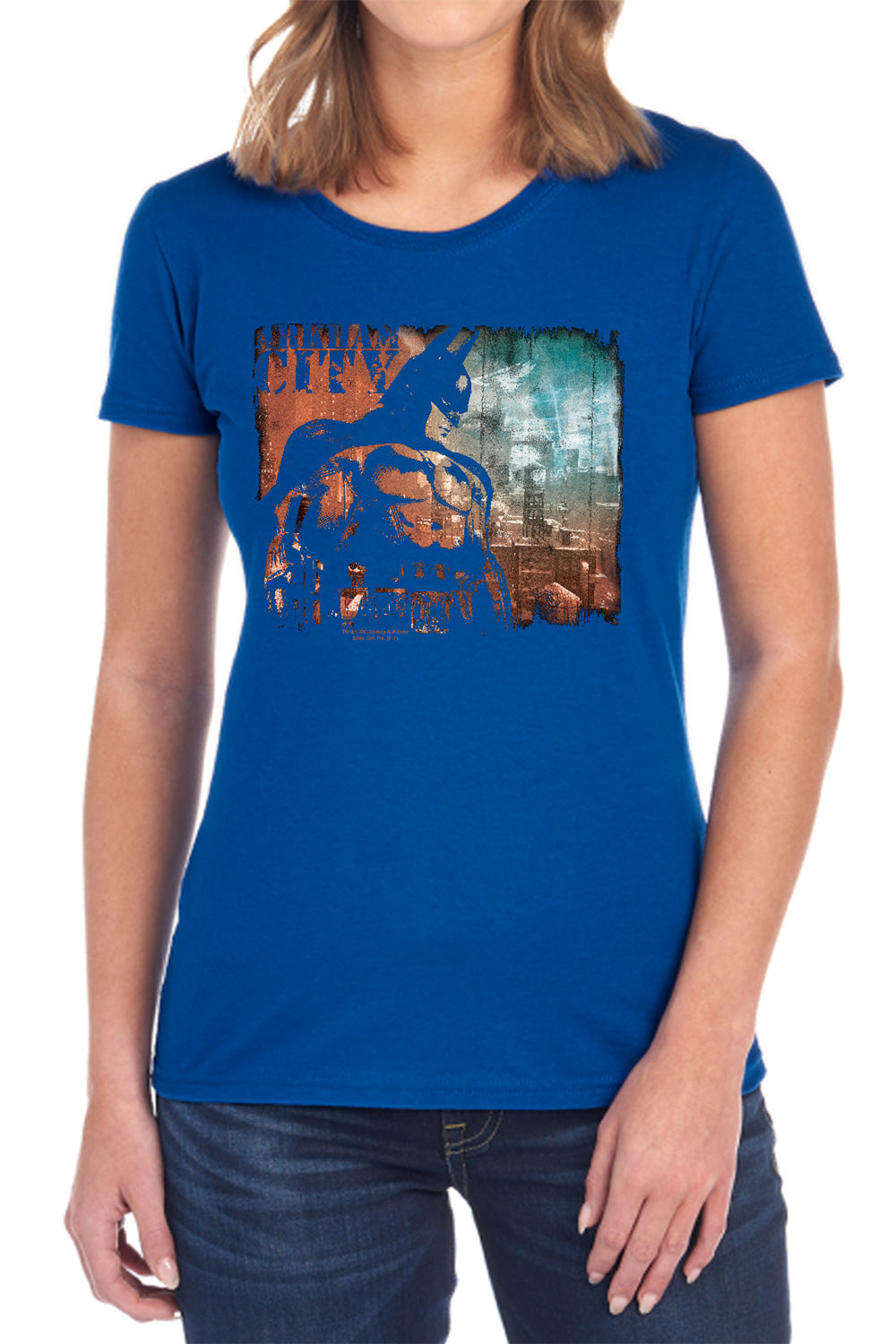 Arkham City - City Knockout - Short Sleeve Womens Tee - Black T-shirt