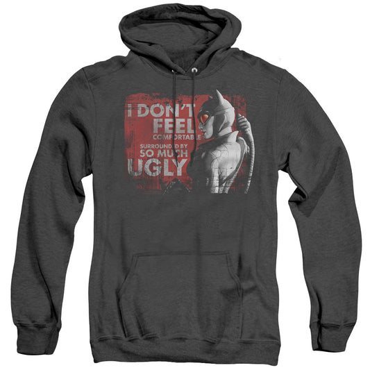 Arkham City - So Much Ugly - Adult Heather Hoodie - Black