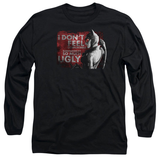 Arkham City - So Much Ugly - Long Sleeve Adult 18/1 - Black T-shirt
