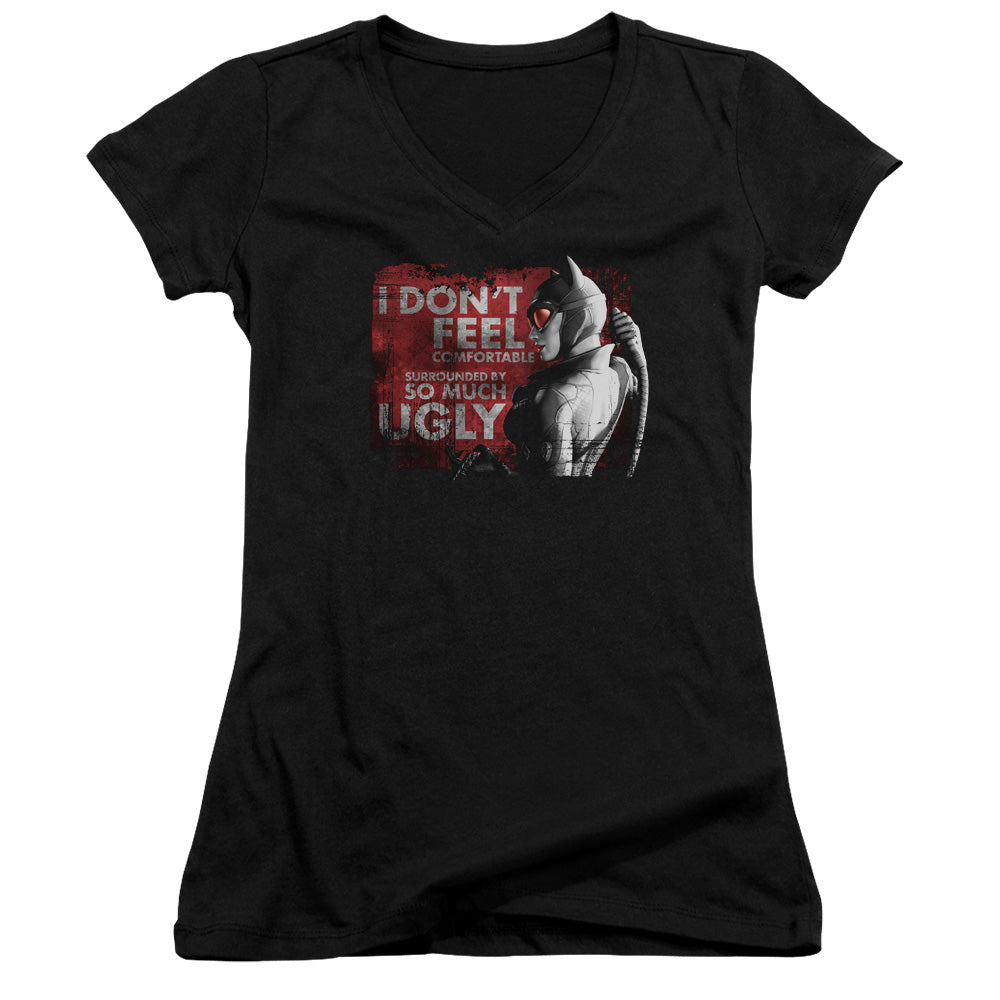Arkham City - So Much Ugly - Junior V-neck - Black