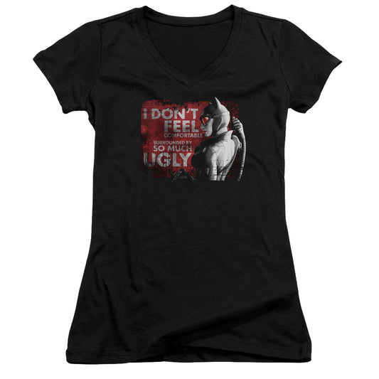 Arkham City - So Much Ugly - Junior V-neck - Black
