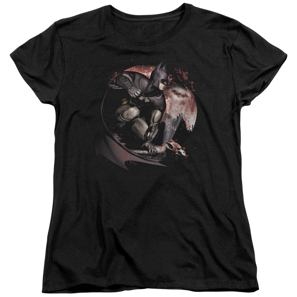 ARKHAM CITY BLOOD MOON - S/S WOMENS TEE - BLACK T-Shirt