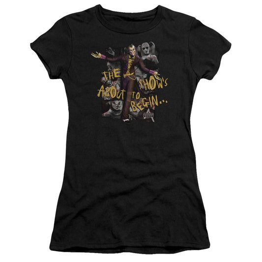 Arkham City - About To Begin - Short Sleeve Junior Sheer - Black T-shirt