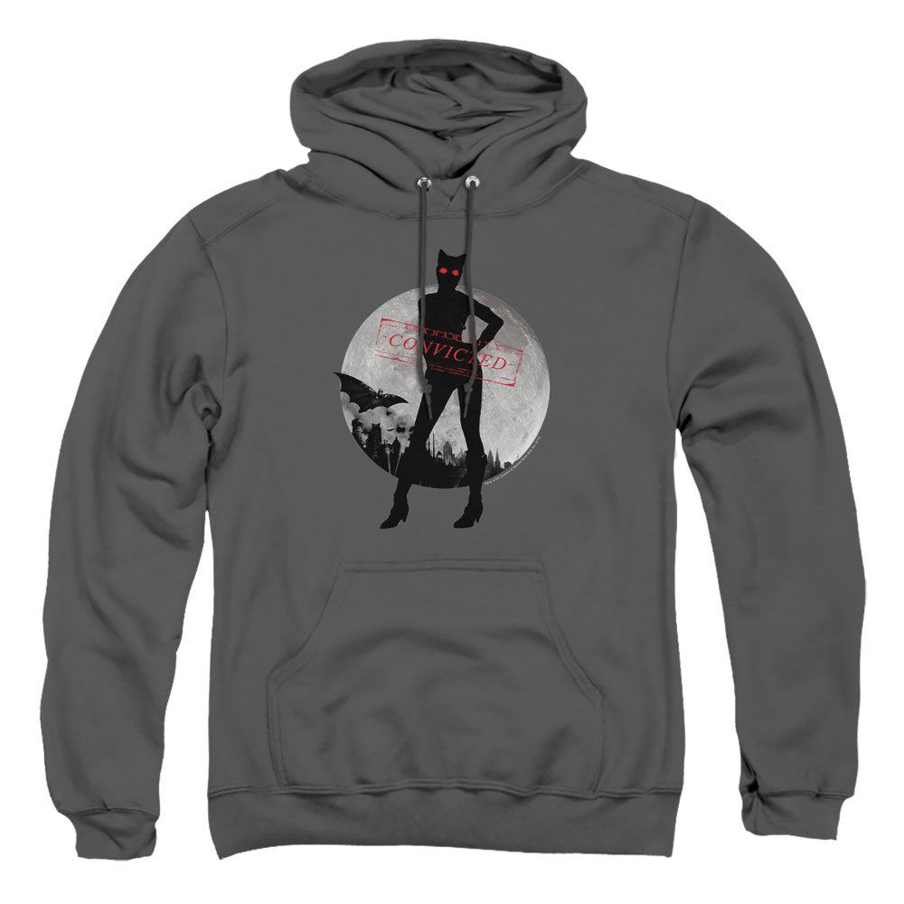 Arkham City - Catwoman Convicted - Adult Pull-over Hoodie - Charcoal