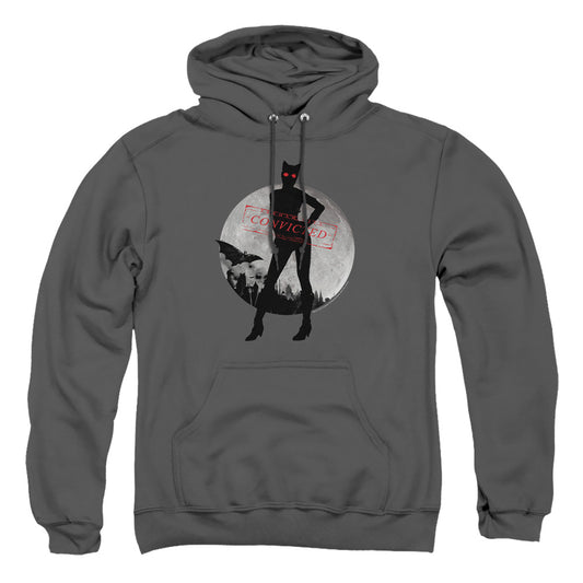 Arkham City - Catwoman Convicted - Adult Pull-over Hoodie - Charcoal