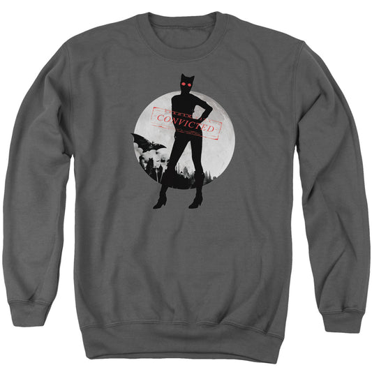 Arkham City - Catwoman Convicted - Adult Crewneck Sweatshirt - Charcoal
