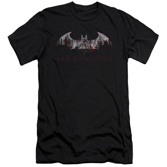 Arkham City - Bat Fill-premuim Canvas Adult Slim Fit 30/1 - Black