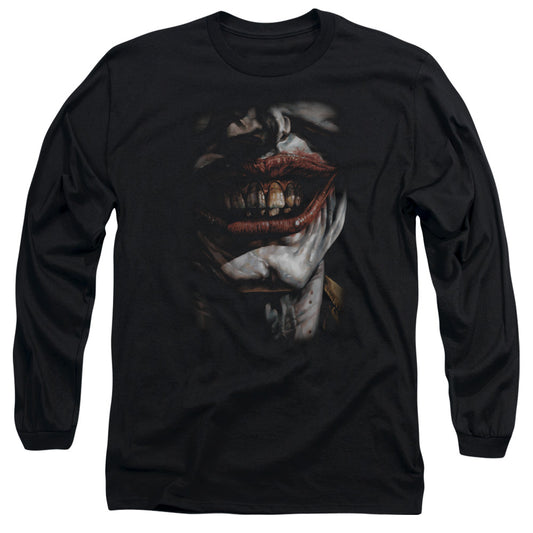 Batman - Smile Of Evil - Long Sleeve Adult 18/1 - Black T-shirt