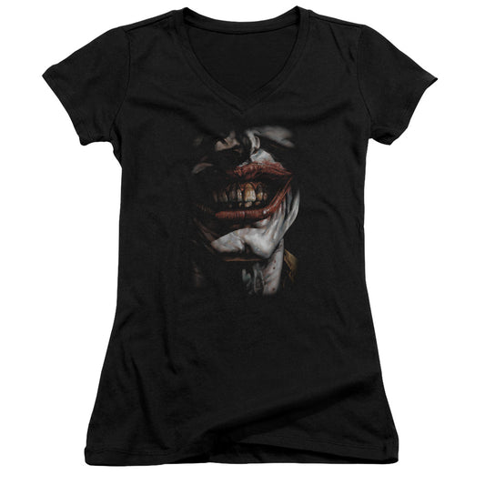 Batman - Smile Of Evil - Junior V-neck - Black