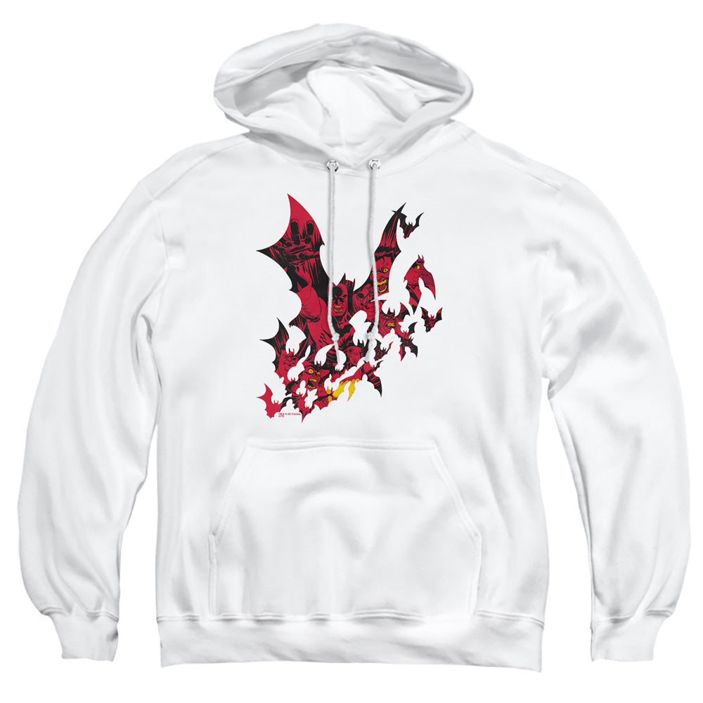 Batman - Broken City - Adult Pull-over Hoodie - White