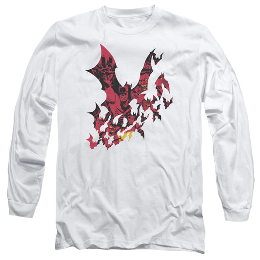 Batman - Broken City - Long Sleeve Adult 18/1 - White T-shirt