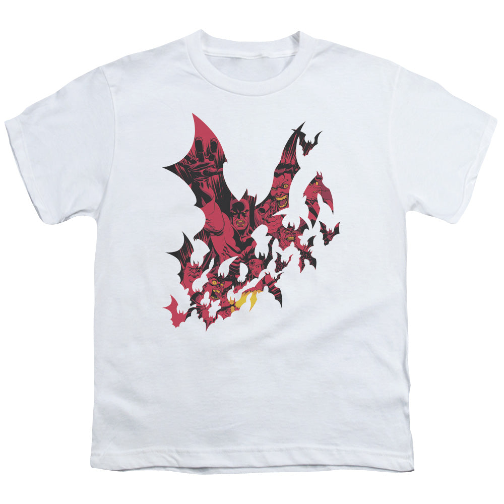 Batman - Broken City - Short Sleeve Youth 18/1 - White T-shirt