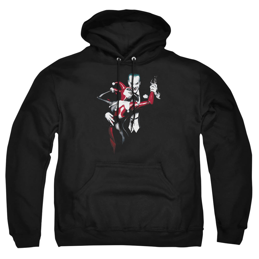 Batman - Harley And Joker - Adult Pull-over Hoodie - Black