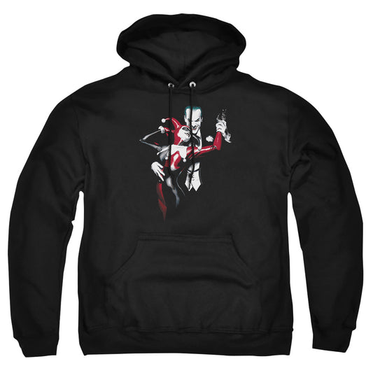 Batman - Harley And Joker - Adult Pull-over Hoodie - Black