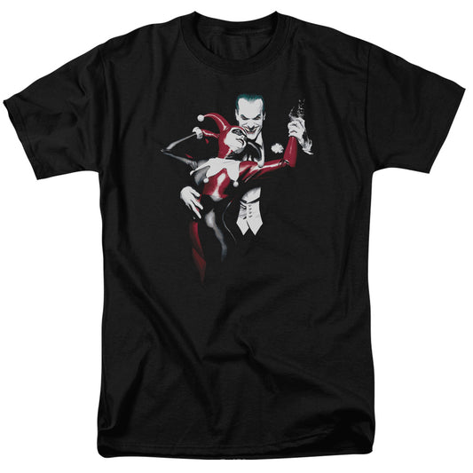 Batman - Harley And Joker - Short Sleeve Adult 18/1 - Black T-shirt
