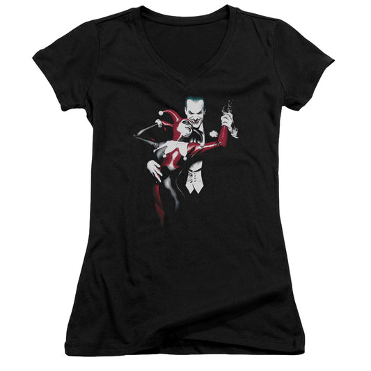 Batman - Harley And Joker - Junior V-neck - Black