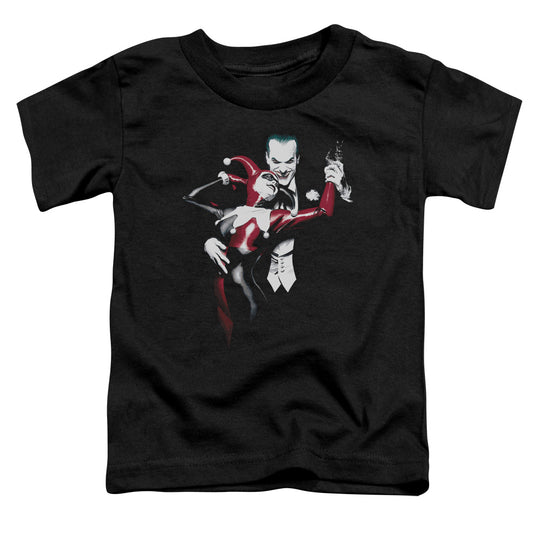 Batman - Harley And Joker - Short Sleeve Toddler Tee - Black T-shirt