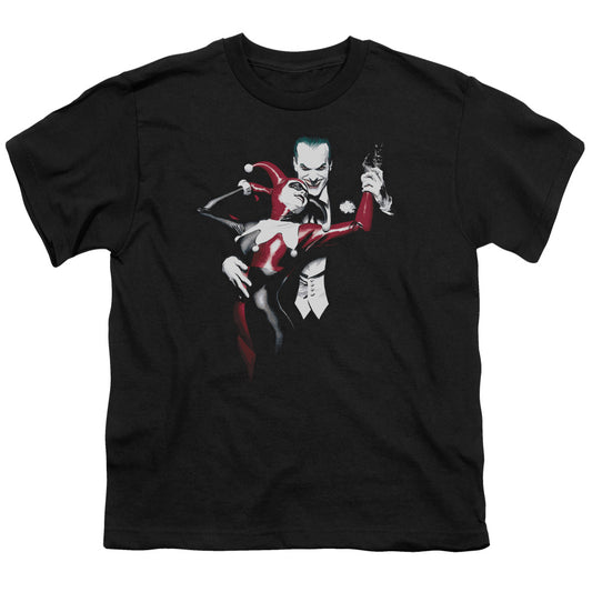 Batman - Harley And Joker - Short Sleeve Youth 18/1 - Black T-shirt