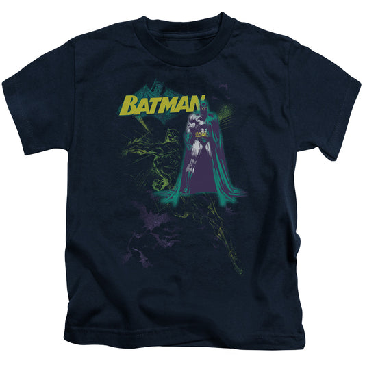 BATMAN BAT SPRAY - S/S JUVENILE 18/1 - NAVY - T-Shirt