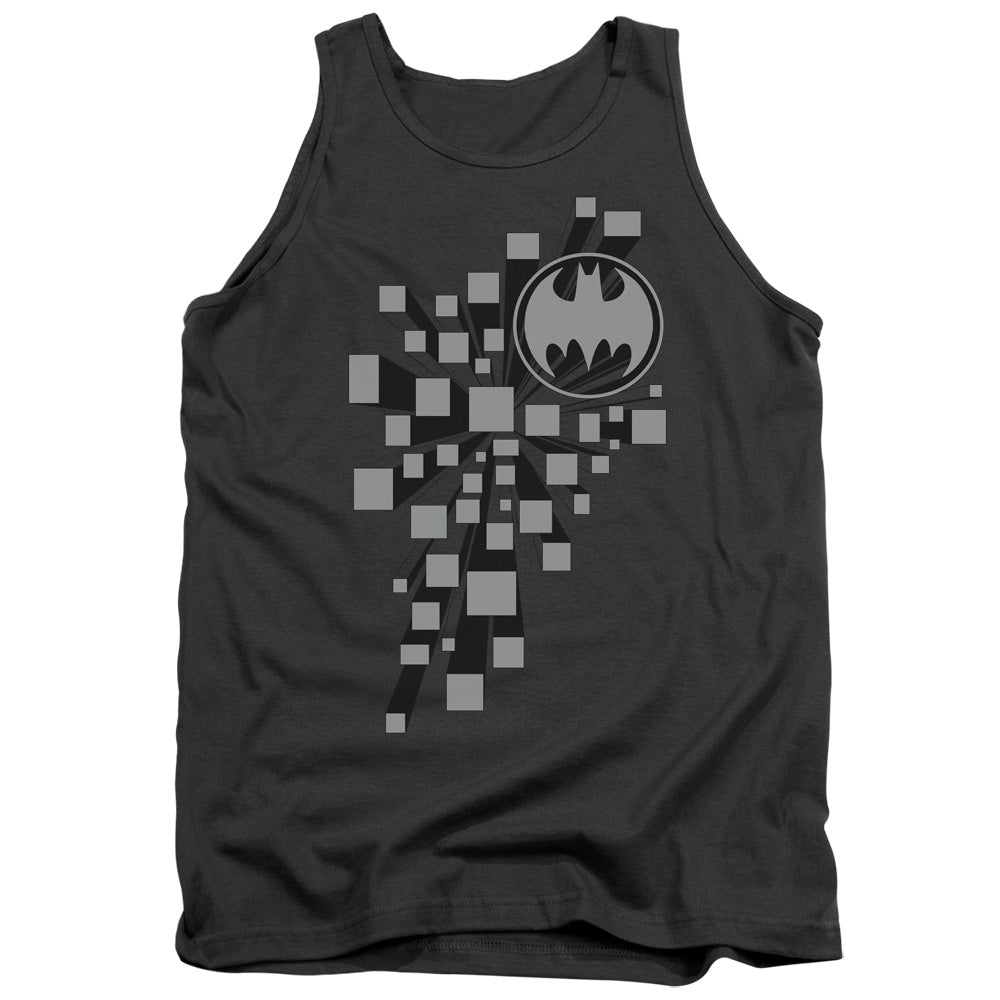 Batman - Gotham 3d - Adult Tank - Charcoal