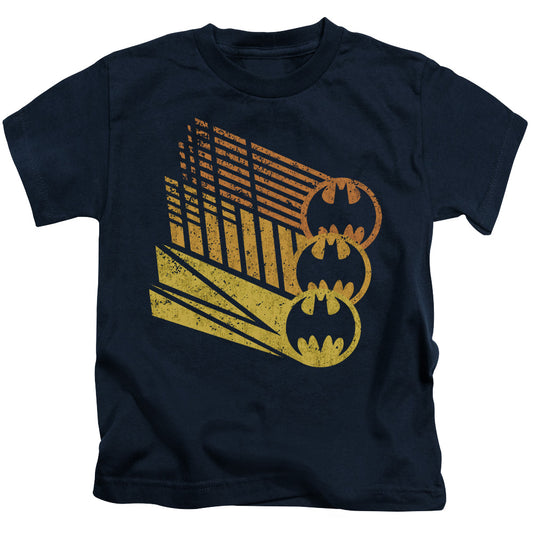 BATMAN BAT SIGNAL SHAPES - S/S JUVENILE 18/1 - NAVY - T-Shirt