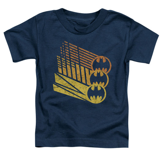 Batman - Bat Signal Shapes - Short Sleeve Toddler Tee - Navy T-shirt