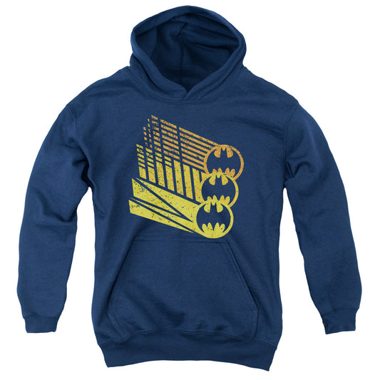 Batman Bat Signal Shapes-youth Pull-over Hoodie - Navy