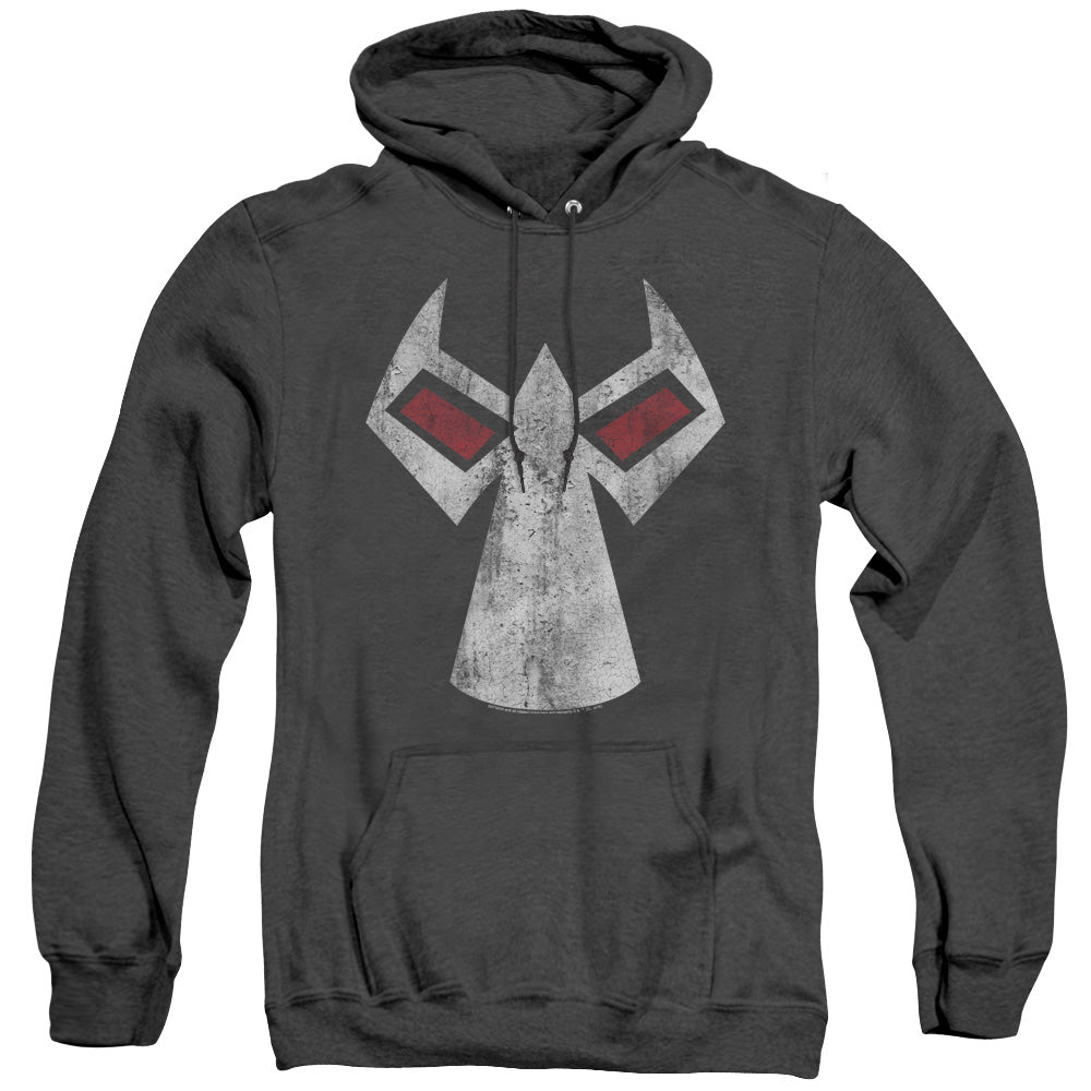 Batman - Bane Mask - Adult Heather Hoodie - Black