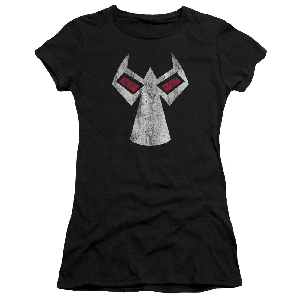 Batman - Bane Mask - Short Sleeve Junior Sheer - Black T-shirt