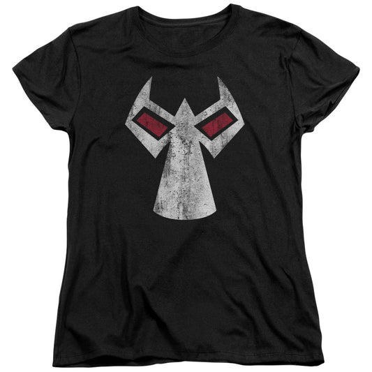 Batman - Bane Mask - Short Sleeve Womens Tee - Black T-shirt