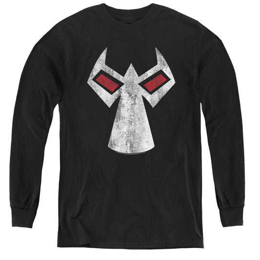 Batman - Bane Mask - Youth Long Sleeve Tee - Black