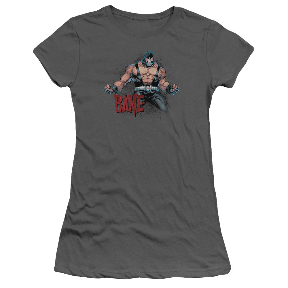 Batman - Bane Flex - Short Sleeve Junior Sheer - Charcoal T-shirt