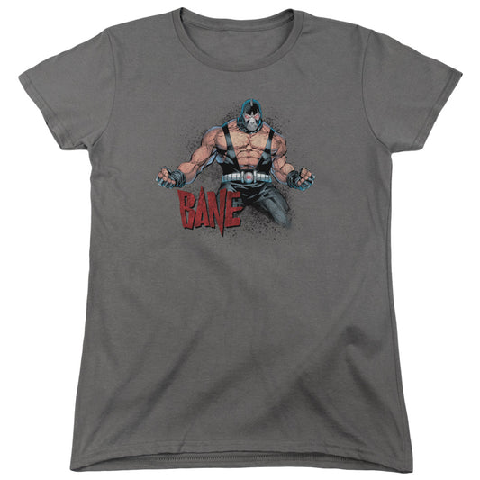 Batman - Bane Flex - Short Sleeve Womens Tee - Charcoal T-shirt