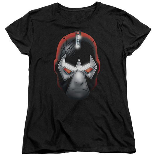 Batman - Bane Head - Short Sleeve Womens Tee - Black T-shirt